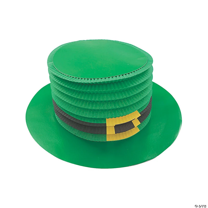 St. Patrick’s Day Accordion Top Hats - 12 Pc.