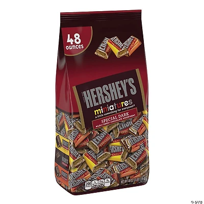 HERSHEY'S SPECIAL DARK Mildly Sweet Chocolate Miniatures Assortment, 48 oz