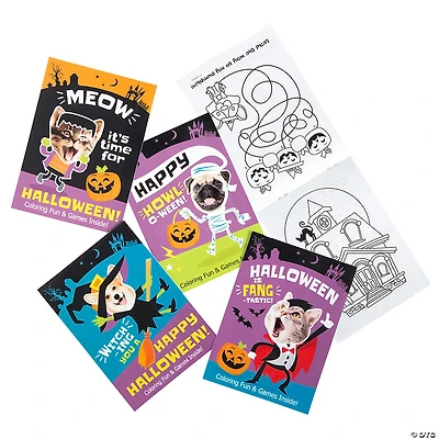 Bulk 72 Pc. Halloween Silly Animals Coloring Books