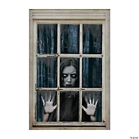 Spooky Girl Window Backdrop Halloween Decoration