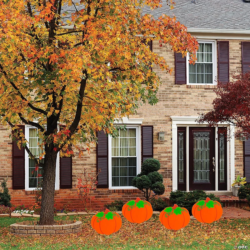 17" x 15 1/4" Pumpkin Yard Signs - 4 Pc.