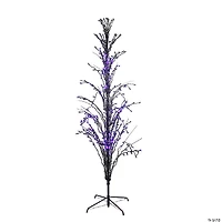 Northlight 6' Pre-Lit Purple LED Cascade Twig Tree Outdoor Halloween Decoration