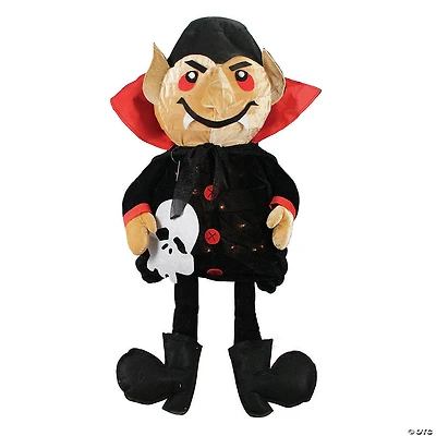 Northlight 35" Black and Red Lighted Creepy Count Dracula Vampire Halloween Tabletop Decor