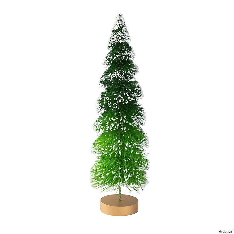 Green Bottle Brush Christmas Tree