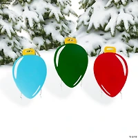 Jumbo Christmas Lights Yard Signs - 6 Pc.