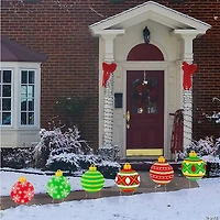 10" x 12 1/2" Christmas Ornament Yard Signs - 6 Pc.