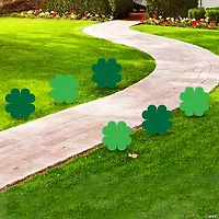 14" x 14" St. Patrick’s Day Clover Yard Signs - 6 Pc.