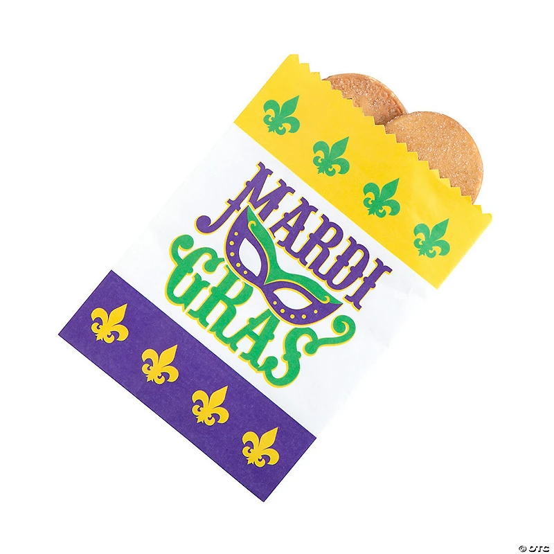 Bulk 50 Pc. Mardi Gras Treat Bags
