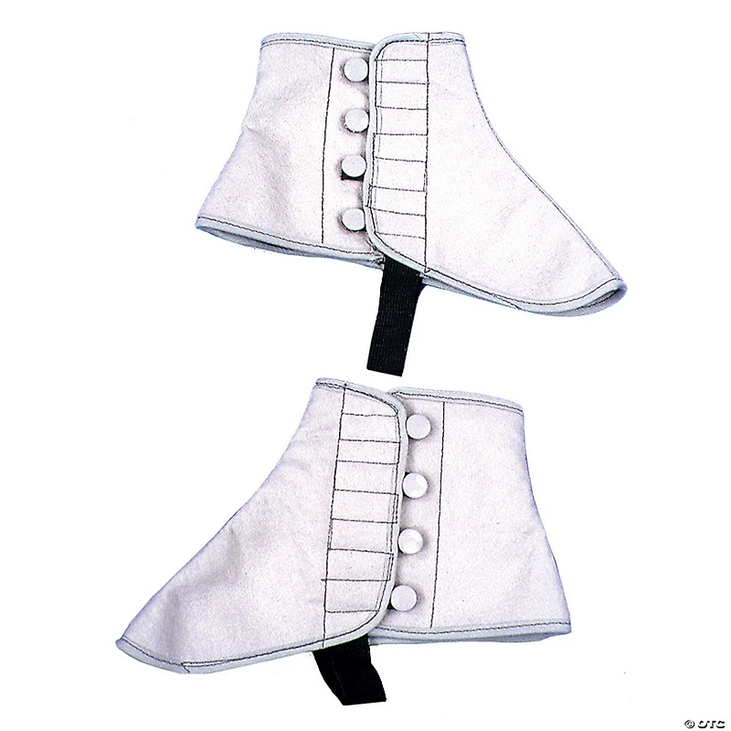 Adults Gray Felt Spats