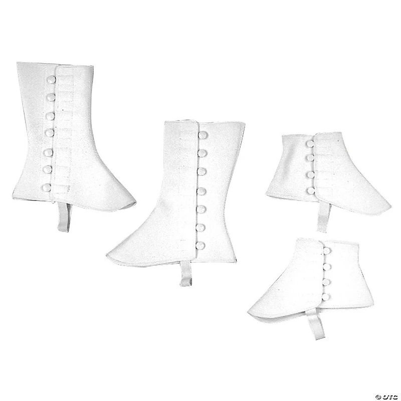 Adults 5" White Vinyl Spats