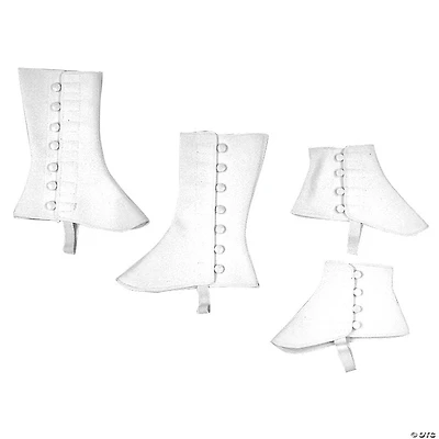 Adults 5" White Vinyl Spats