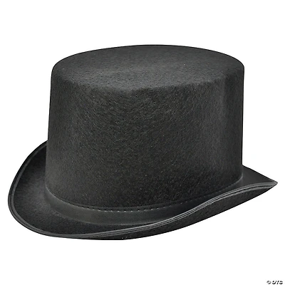 Adults Black Felt Top Hat
