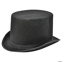 Adults Black Felt Top Hat