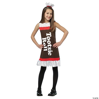 Kids Tootsie Roll® Candy Tank Dress Costume