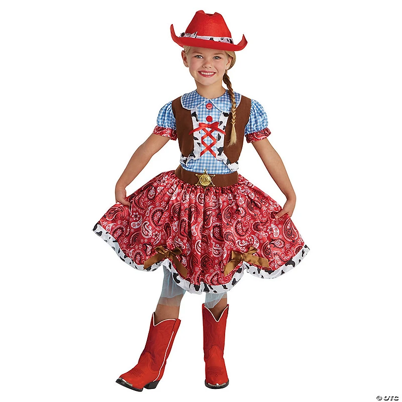 Kids Buckaroo Beauty Cowgirl Dress Costume