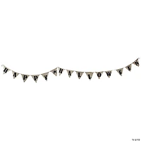 Northlight 18" White LED Triangle "Happy Halloween" Banner