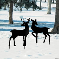 Reindeer Silhouette Yard Sign Set