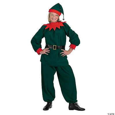 Adult Santa's Helper Elf Suit Costume