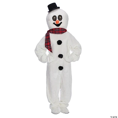 Adults Snowman Suit with Mascot Head