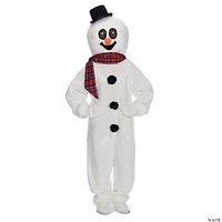 Adults Snowman Suit with Mascot Head
