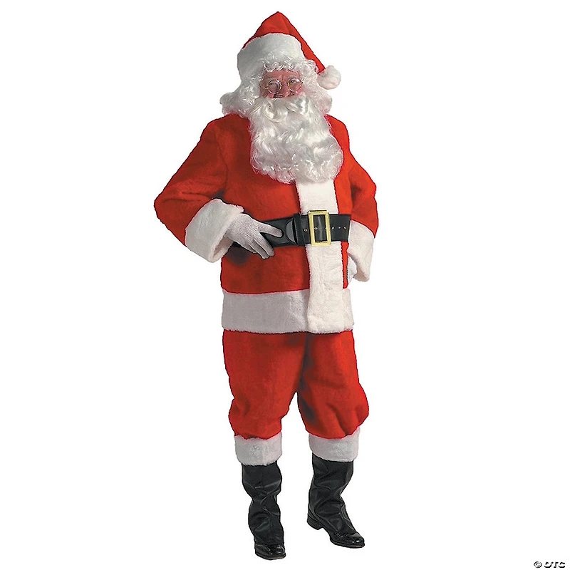 Adults Plush Rental Quality Santa Suit