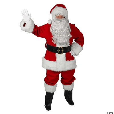 Men’s Regal Red Velvet Santa Suit Costume