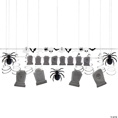 Bulk 17 Pc. Halloween Party Graveyard Decorating Kit