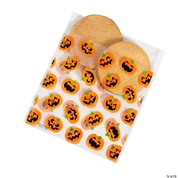 Bulk 144 Pc. Jack-O’-Lantern Clear Plastic Cookie Bags