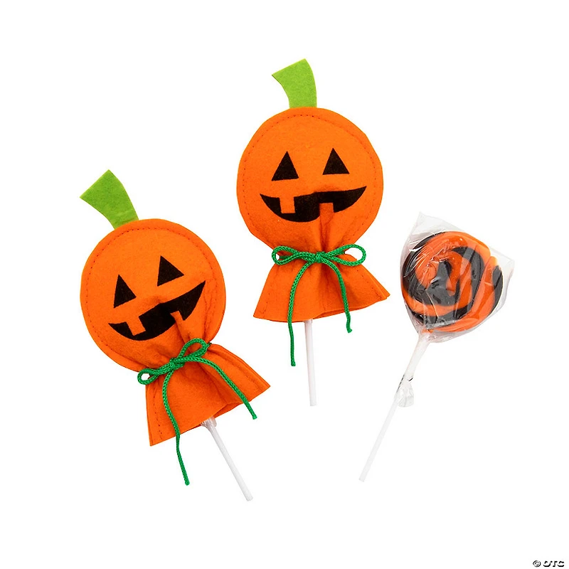 Jack-O’-Lantern Lollipop Covers - 12 Pc.