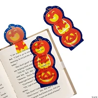 Bulk Jack-O’-Lantern Clip Bookmarks - 48 Pc.