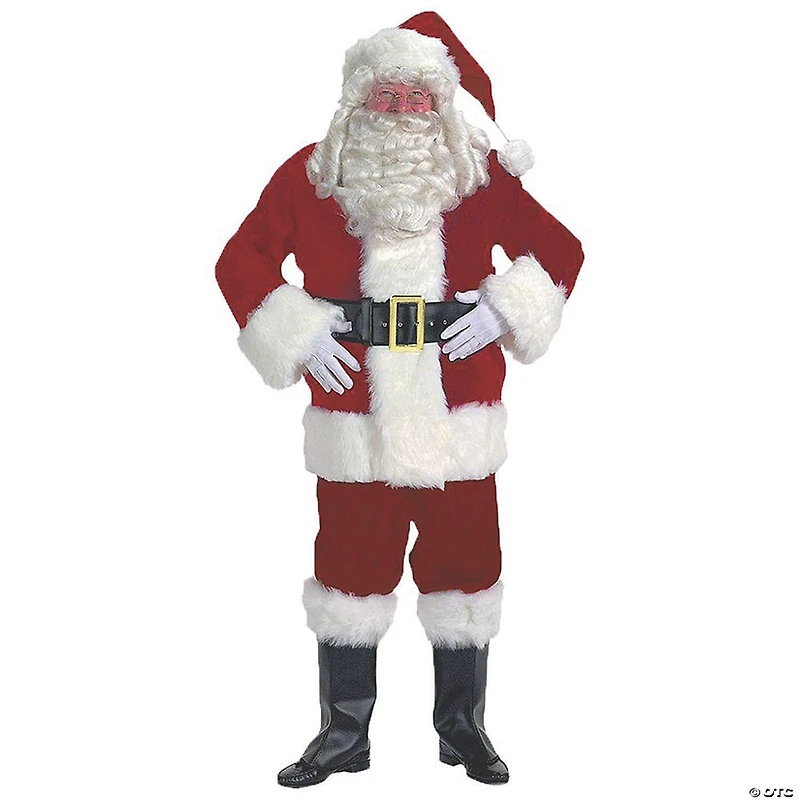 Men's Deluxe Velvet Santa Suit Costume