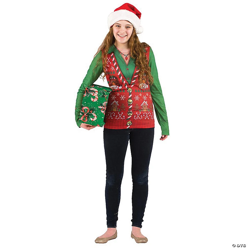 Women’s Ugly Christmas Sweater Vest T-Shirt