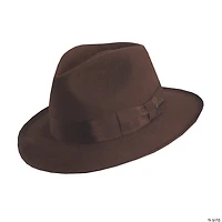 Adults Deluxe Brown Indiana Jones™ Hat with Hatband