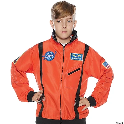 Kid’s Orange Astronaut Jacket Halloween Costume