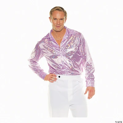Men's Purple Circles Disco Tshirt
