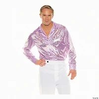 Men's Purple Circles Disco Tshirt