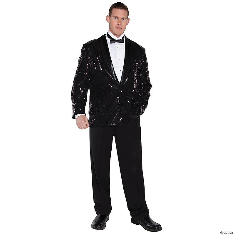 Men's Black Sequin Jacket