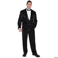 Men's Black Sequin Jacket