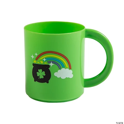 St. Patrick’s Day Reusable Plastic Mugs - 12 Ct.