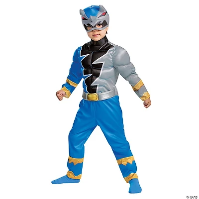 Toddler Muscle Power Rangers Dino Fury™ Blue Ranger Costume