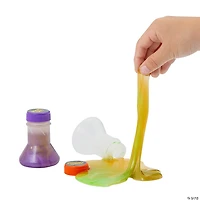 3" Halloween Spooky Goo Beaker Multicolor Blended Slime - 12 Pc.