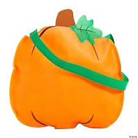 12" x 11" Medium Pumpkin-Shaped Non woven Tote Bags - 12 Pc.