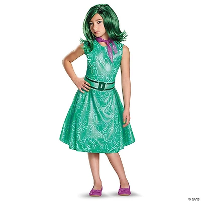 Girl’s Classic Disney/Pixar Inside Out 2 Green Disgust Costume