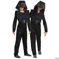 Kids Classic Minecraft™ Wither Skeleton Hooded Jumpsuit Costume