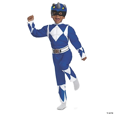 Toddler Power Rangers™ Blue Ranger Muscle Costume
