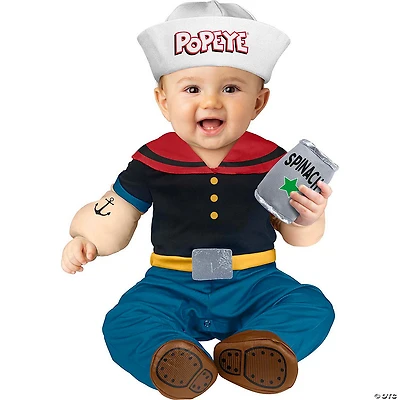 Toddler Popeye the Sailor™ Popeye Jumpsuit Costume