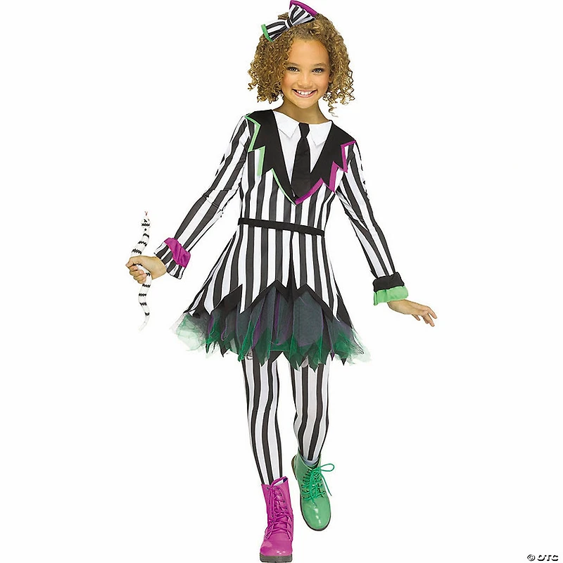 Girl’s Multicolored Polyester Silly Spirit Costume