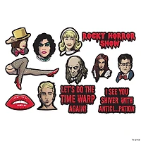 13" x 5" Rocky Horror Picture Show Characters Wall Cutouts - 12 Pc.