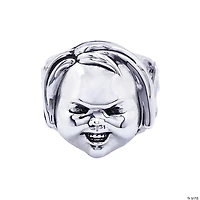 Child’s Play 2™ Chucky Face Plated Brass Ring