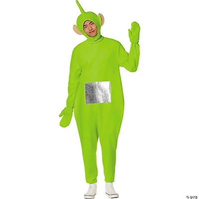 Adults Teletubbies™ Green Dipsy Polyester Jumpsuit Costume